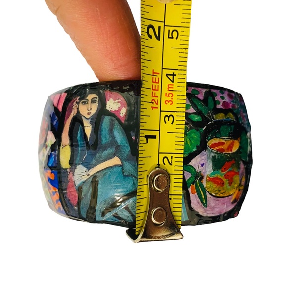 Henri Matisse Cuff Bracelet/Matisse’s Art/Paintings/Collage Art/Decoupage Cuff - Picture 11 of 14